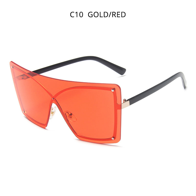 oversized flat top sunglasses, view 12 - MRSLM