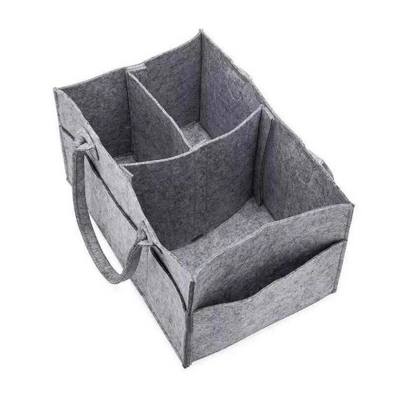foldable baby diaper caddy organizer, view 2 - MRSLM