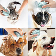 silicone pet bath brush, view 7 - MRSLM