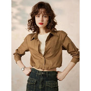 two-piece look office blouse, view 4 - MRSLM