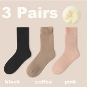 3 pairs women's cozy socks, view 8 - MRSLM