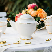 gold inlay bone china tea set, view 6 - MRSLM