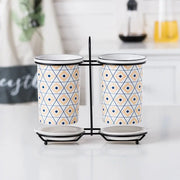 ceramic chopsticks tube set, view 4 - MRSLM