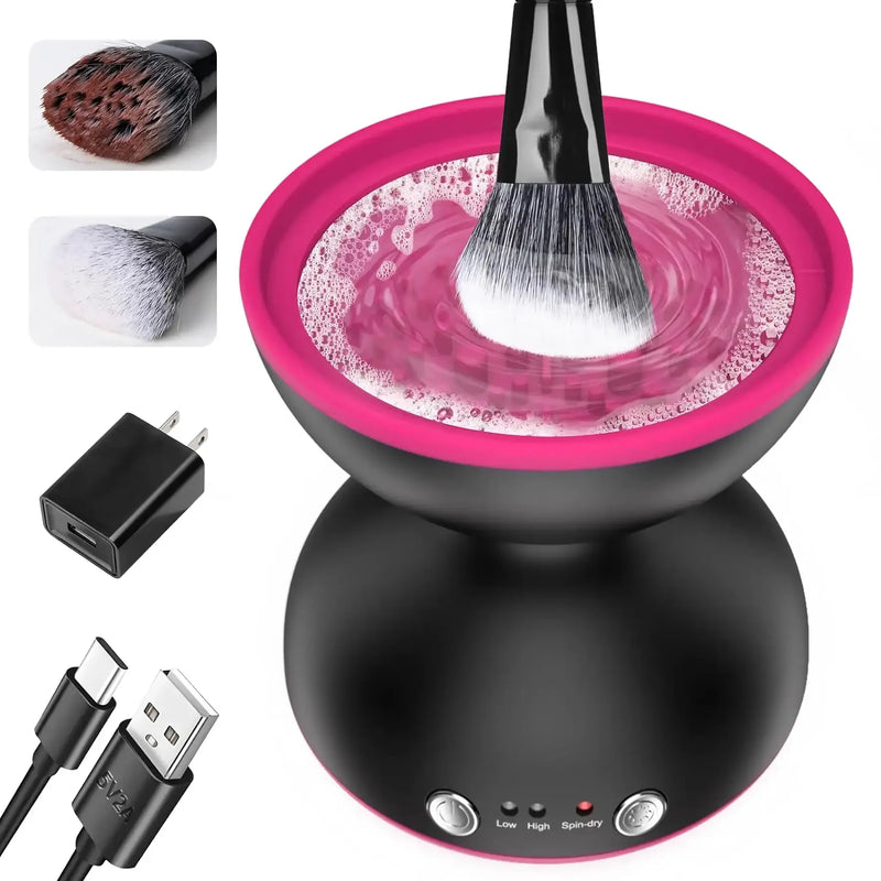 electric makeup brush cleaner, view 5 - MRSLM