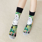 3D embroidered fox cat socks, view 6 - MRSLM