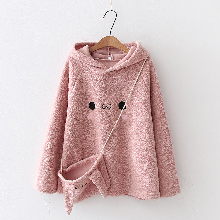 women's cotton hooded sweater, view 5 - MRSLM