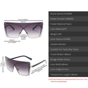 oversized flat top sunglasses, view 17 - MRSLM