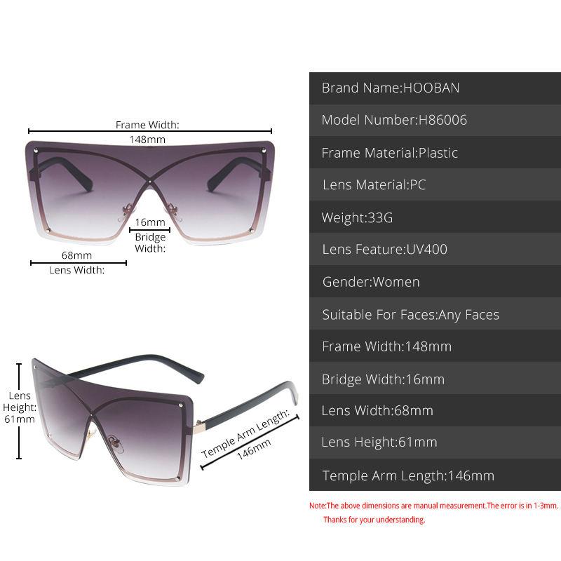oversized flat top sunglasses, view 17 - MRSLM