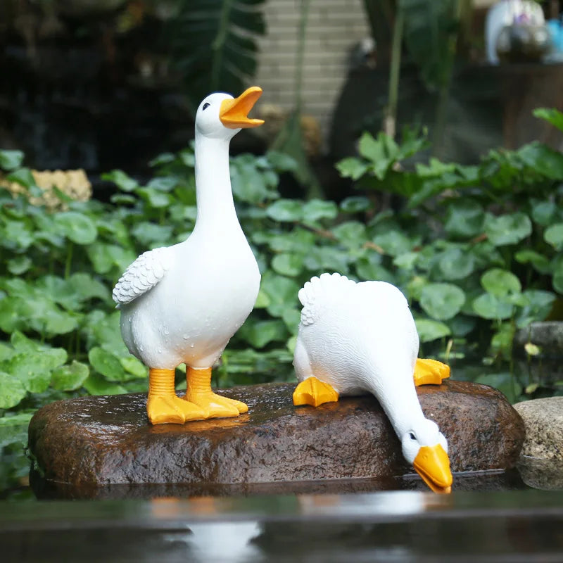 duck figurine sculpture, view 7 - MRSLM