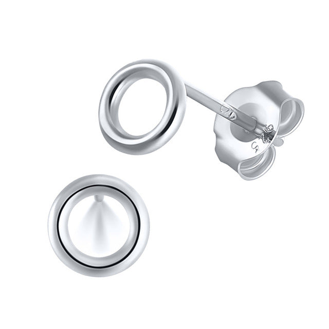 mini zircon stud earrings, view 7 - MRSLM