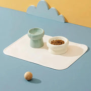waterproof pu leather pet placemat, view 4 - MRSLM