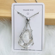 customized stone pendant necklace, view 8 - MRSLM