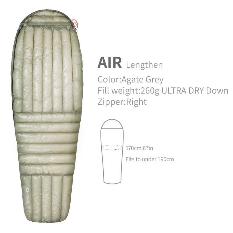 ultra-light 800fp down sleeping bag, view 2 - MRSLM