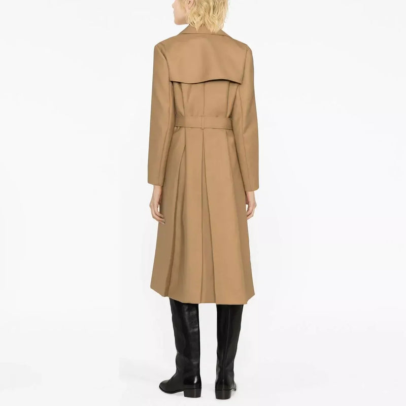 double-breasted trench coat with sash, view 4 - MRSLM