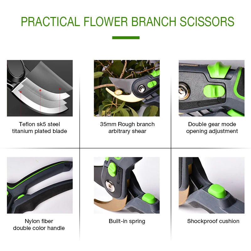 stainless steel garden pruning shears, view 7 - MRSLM
