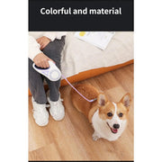 luminous retractable nylon pet leash, view 12 - MRSLM