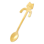 Cat-shaped stainless steel teaspoon, view 2 - MRSLM