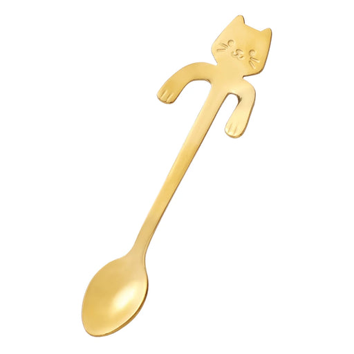 Cat-shaped stainless steel teaspoon, view 2 - MRSLM