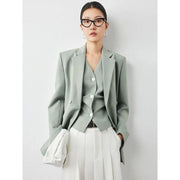 green double breasted blazer, view 4 - MRSLM