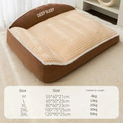 warm corduroy pet bed for dogs and cats, view 2 - MRSLM