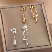 liquid stud earrings - MRSLM