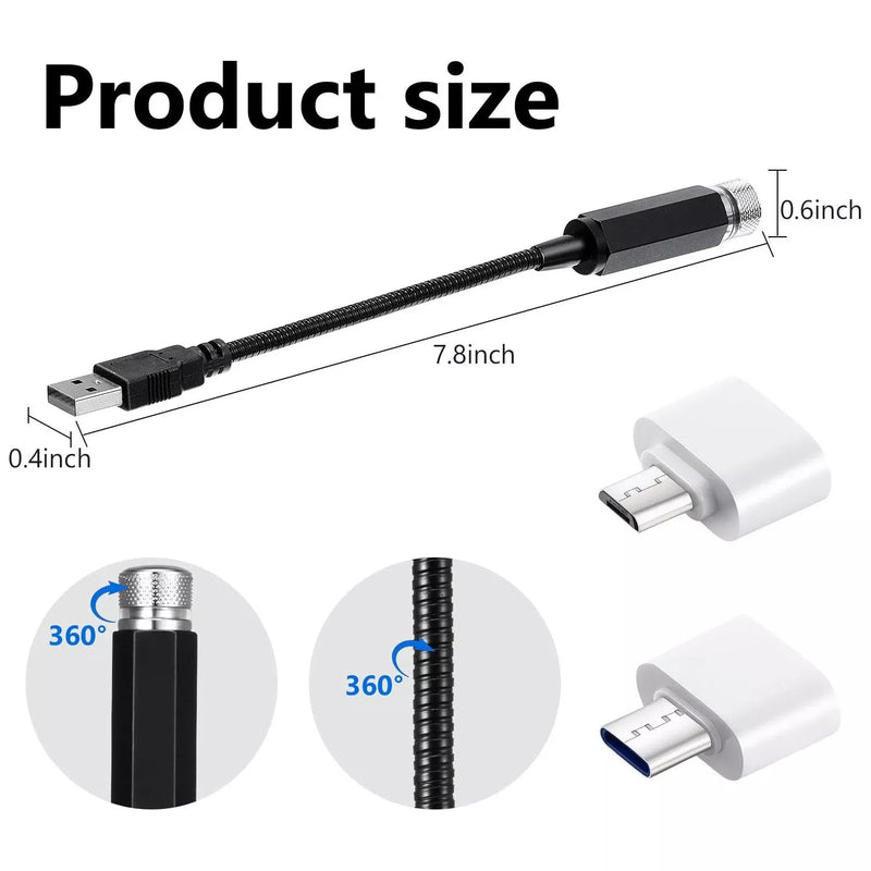 5V LED galaxy projector for car, view 6 - MRSLM
