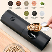electric salt and pepper grinder set, view 4 - MRSLM