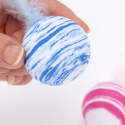 striped ball interactive cat toy, view 7 - MRSLM