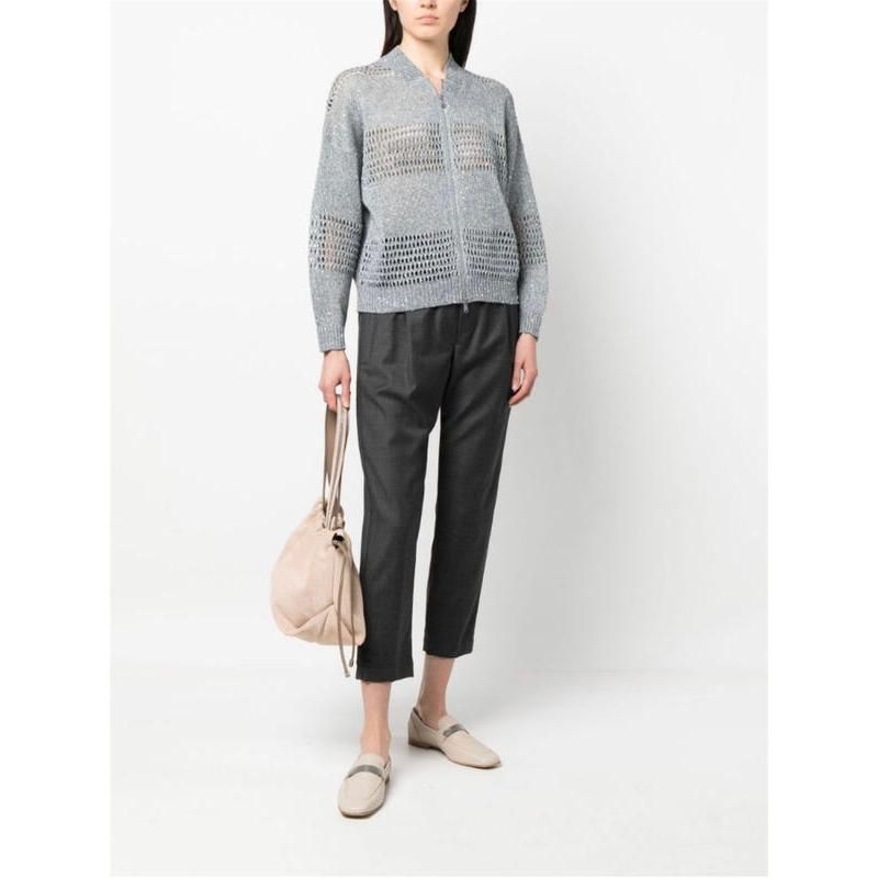 sequin linen cardigan, view 4 - MRSLM