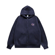 unisex brushed zip up hoodie, view 2 - MRSLM