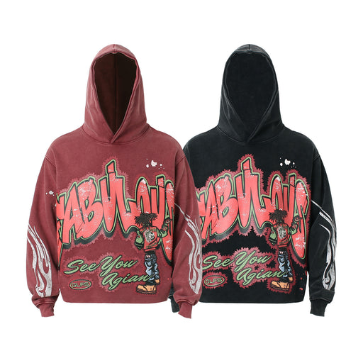 Men's printed pullover hoodie - MRSLM