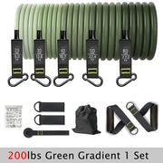 home gym resistance band set, view 4 - MRSLM