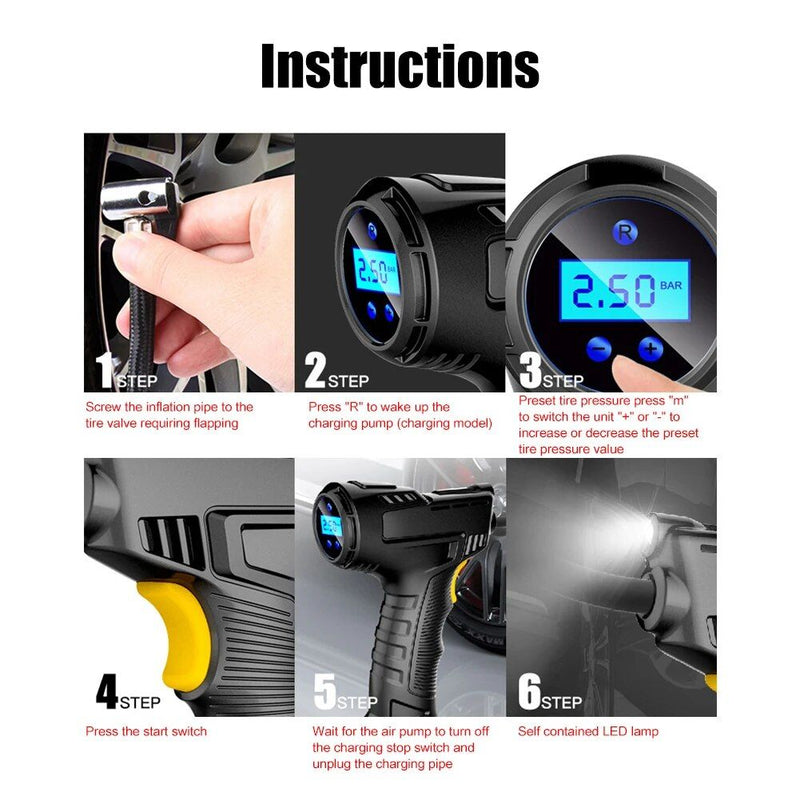 compact 150psi portable air compressor, view 8 - MRSLM