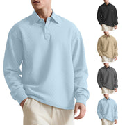 men's jacquard polo sweater, view 4 - MRSLM