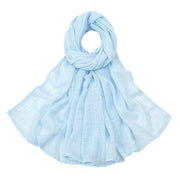 Plaid jacquard polyester scarf, view 3 - MRSLM