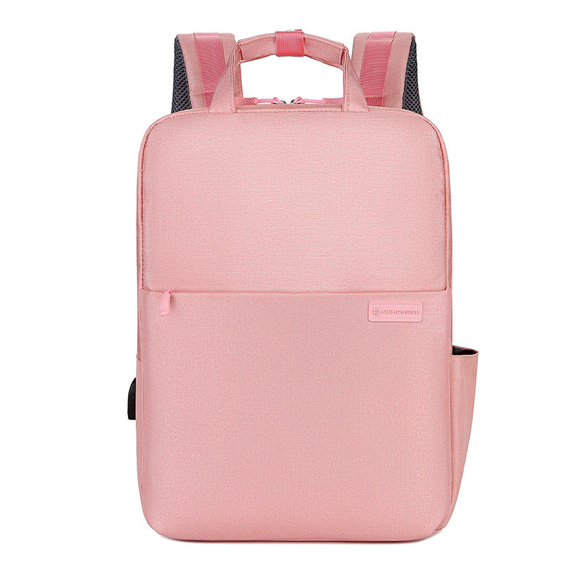 USB charging business computer backpack, view 5 - MRSLM