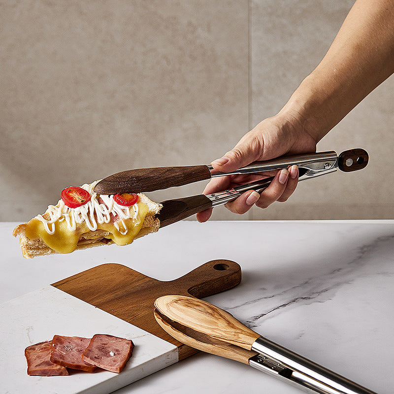 non-stick bbq cooking tongs, view 5 - MRSLM