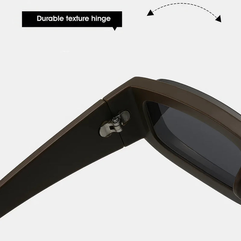 Rectangle punk sunglasses, view 11 - MRSLM