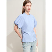 lantern sleeve blouse, view 5 - MRSLM