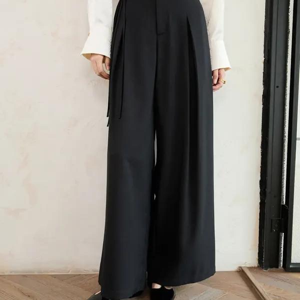 black commuter long trousers for women - MRSLM