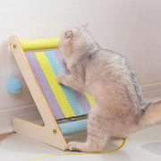 rainbow cat climbing frame with scratch-resistant post, view 4 - MRSLM