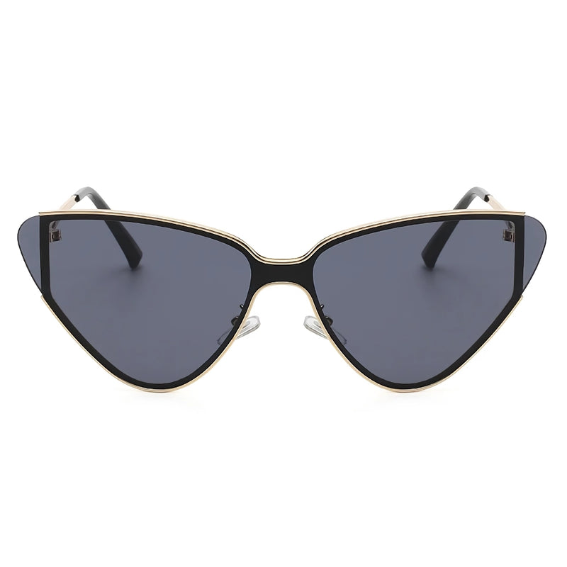 metal cat eye sunglasses, view 7 - MRSLM