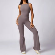 women's compression yoga jumpsuit, view 2 - MRSLM