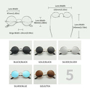 steampunk round polarized sunglasses, view 9 - MRSLM