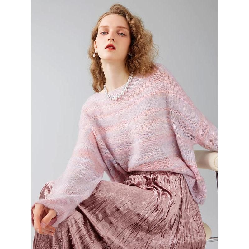 oversize alpaca wool blend pullover, view 4 - MRSLM