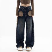 retro loose straight jeans, view 4 - MRSLM