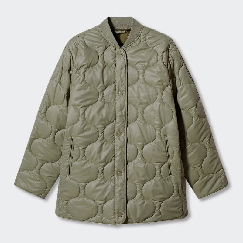 lightweight quilted button-up jacket, view 3 - MRSLM