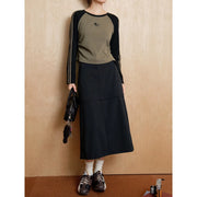 retro long sleeve casual t-shirt, view 4 - MRSLM