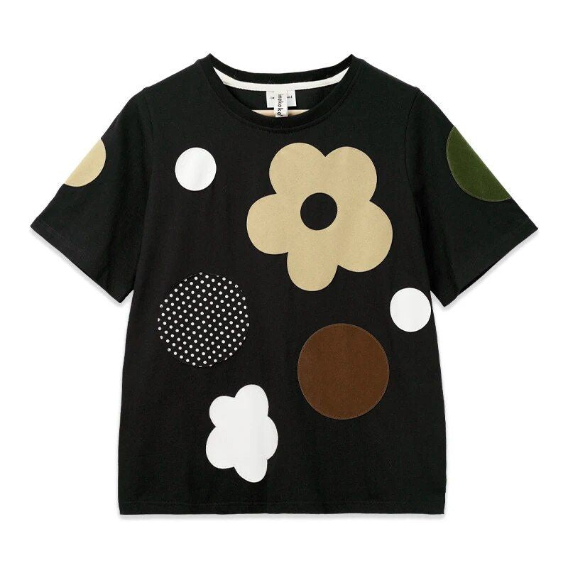Floral pattern casual tee, view 2 - MRSLM