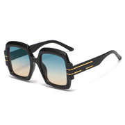Oversized oval sunglasses with gradient lenses, view 5 - MRSLM